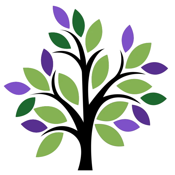 New Leaf Hearing Care wellness tree canopy graphic